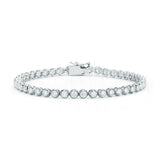 Beny Sofer Diamond Bezel Tennis Bracelet In 14kt White Gold