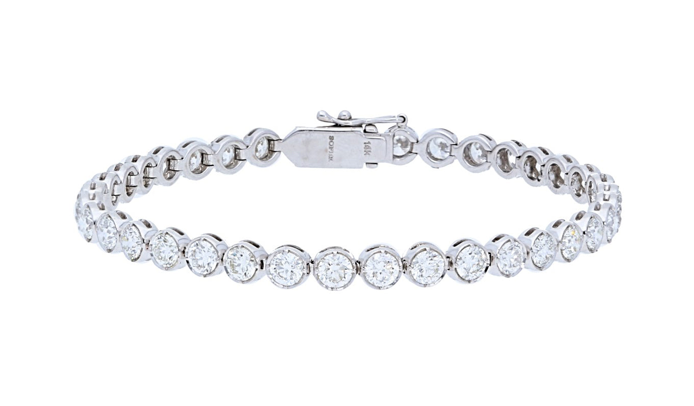 Beny Sofer Diamond Bracelet in 14kt White Gold