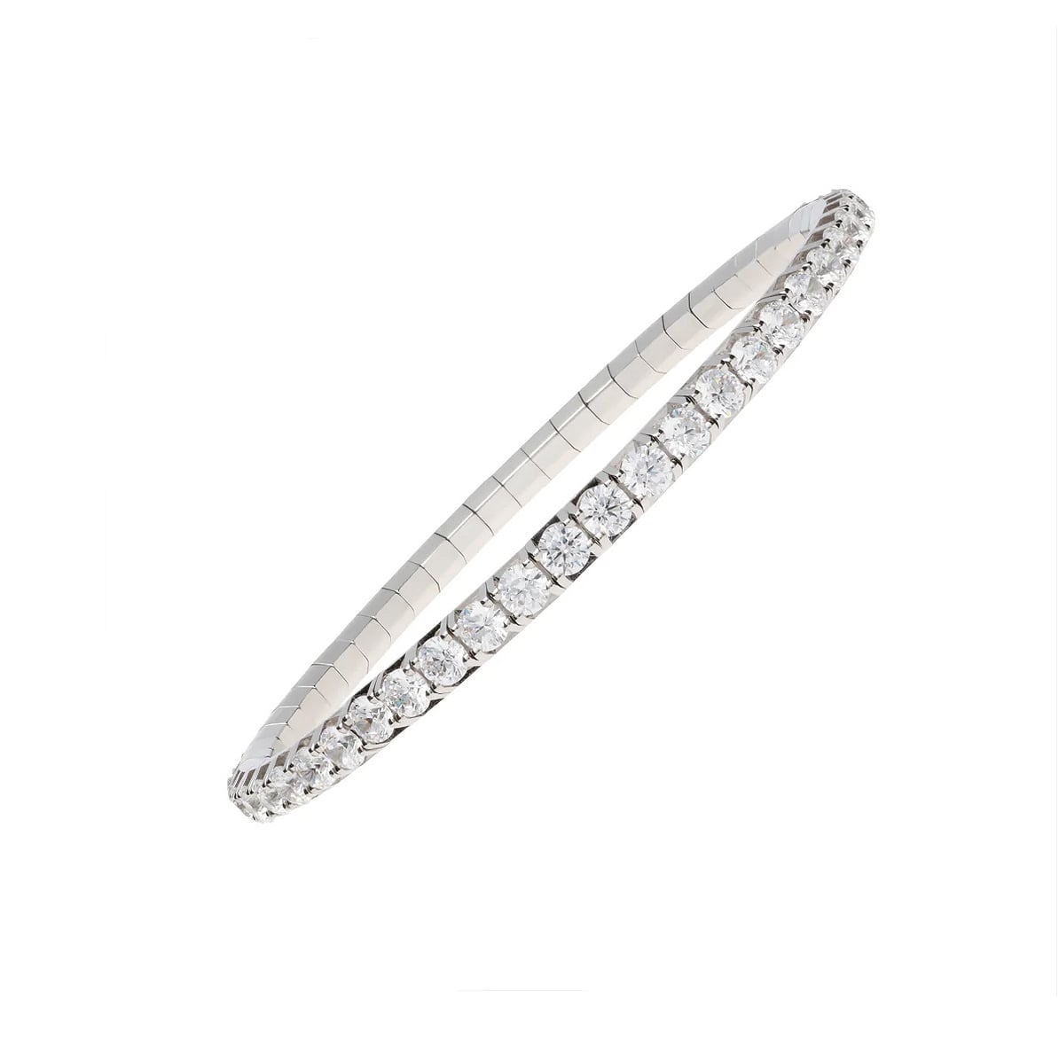 Roberto Demeglio "Extensible" Diamond 18kt White Gold Stretch Bracelet