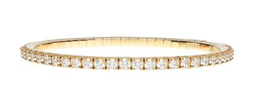 Roberto Demeglio "Extensible" Diamond 18kt Yellow Gold Stretch Bracelet
