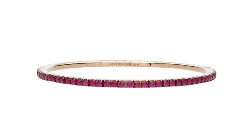 Roberto Demeglio "Extensible" Ruby 18kt Rose Gold Stretch Bracelet