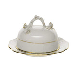 Covered Butter Dish - Gold
