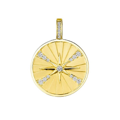 Penny Preville "Starburst" Medallion in 18kt Yellow Gold