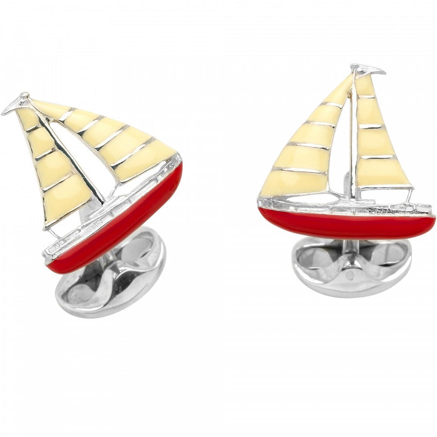 Deakin & Francis Sterling Silver Yacht Cufflinks