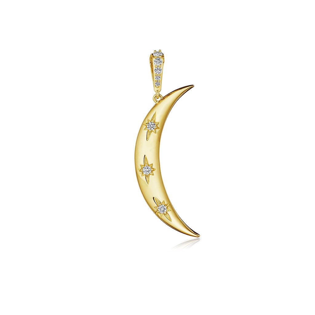Penny Preville Starburst Diamond Moon Medallion