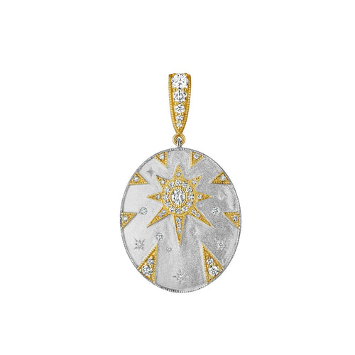 Penny Preville "Celestial Dreams" 18kt Gold Diamond Medallion