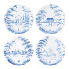 Juliska Party Plate Set of 4 - Delft Blue