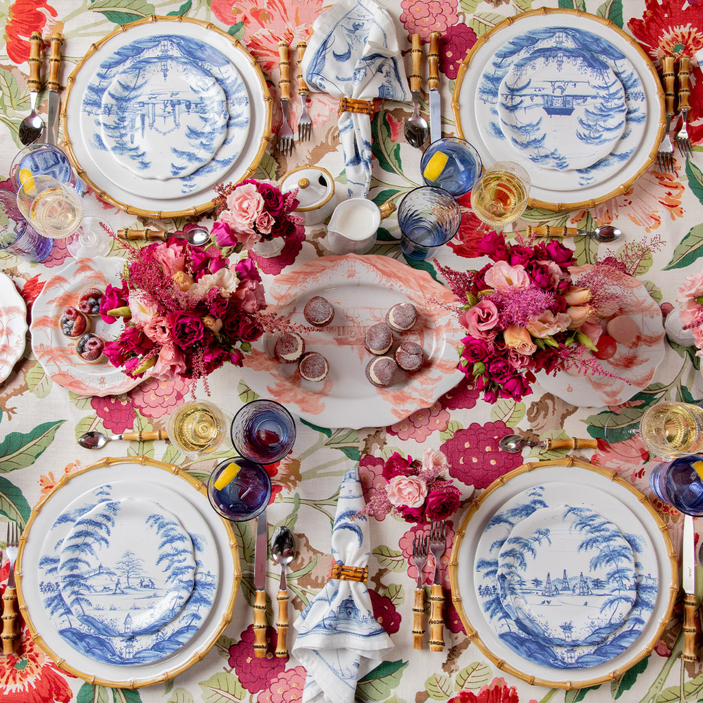 Party Plate Set of 4 - Delft Blue
