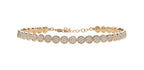 "Paillettes" Diamond Bangle Bracelet in 18kt Pink Gold