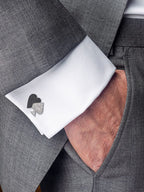 "Las Vegas" Diamond Cufflinks in 18kt White Gold