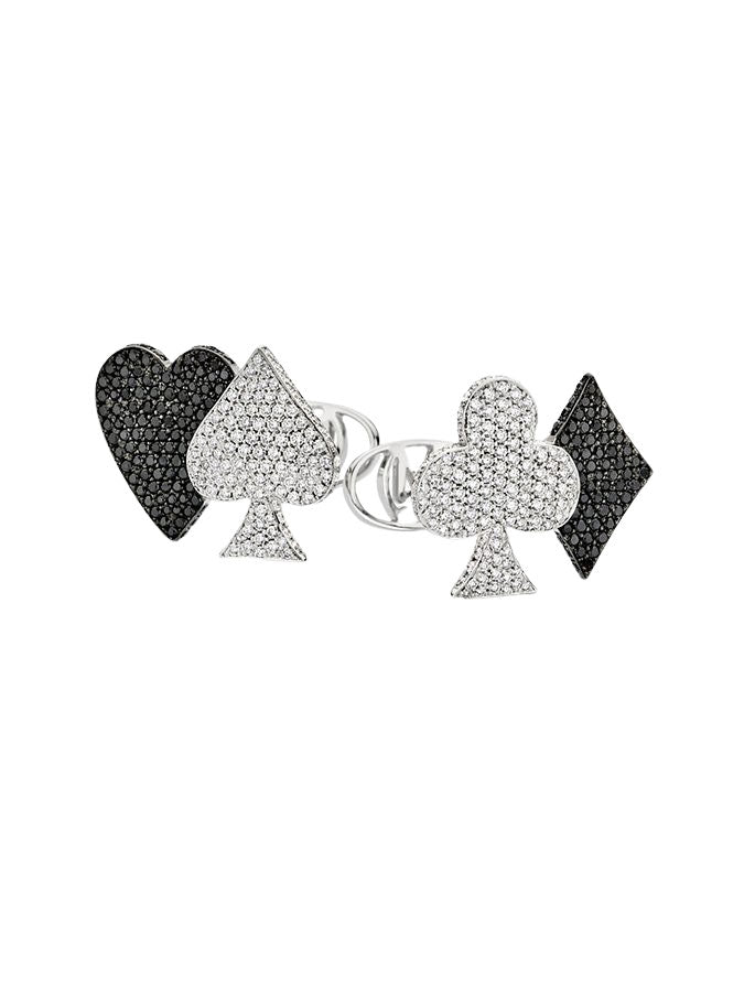 David Gotlib "Las Vegas" Diamond Cufflinks in 18kt White Gold