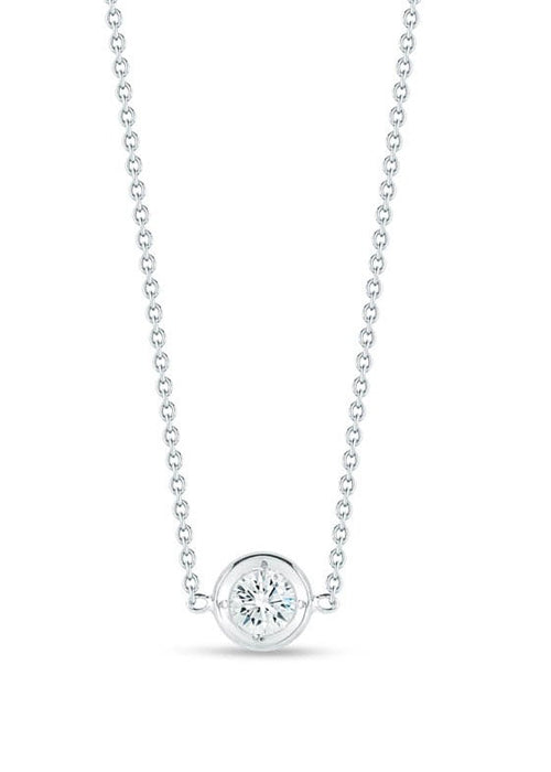 Roberto Coin Diamonds By the Inch Necklace with 1 Diamond Station