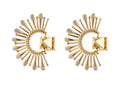 Peruffo Diamond Stud Fringe Earrings in 18kt Yellow Gold