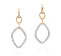 Gumuchian Two Tone 18kt Gold Diamond Gallet Earrings