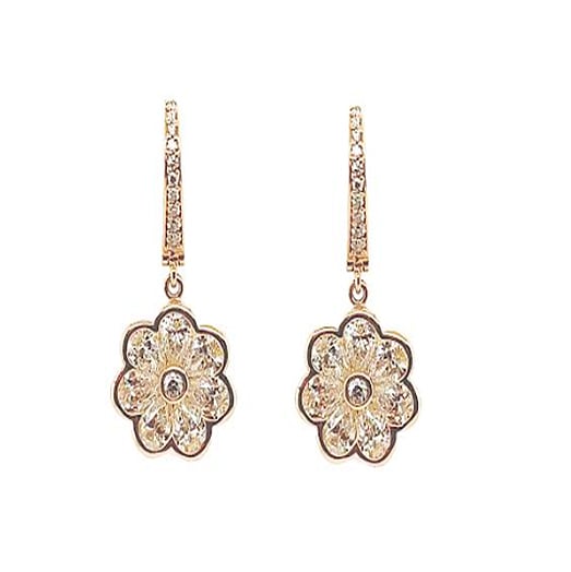 Gumuchian Diamond Fleur Moonlight Earrings