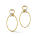 Walters Faith "Huxley" 18kt Yellow Gold Diamond Coil Link Drop Earrings