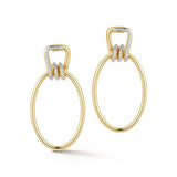 Walters Faith "Huxley" 18kt Yellow Gold Diamond Coil Link Drop Earrings