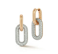 Walters Faith “Morrell” 18kt Yellow Gold Diamond Drop Huggie Earrings