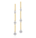Phillips House "Affair" Infinity 14kt Yellow Gold Knife Edge Triple Graduating Infinity Drop Earrings