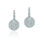 "Affair" Petite Infinity Leverback Diamond Earrings