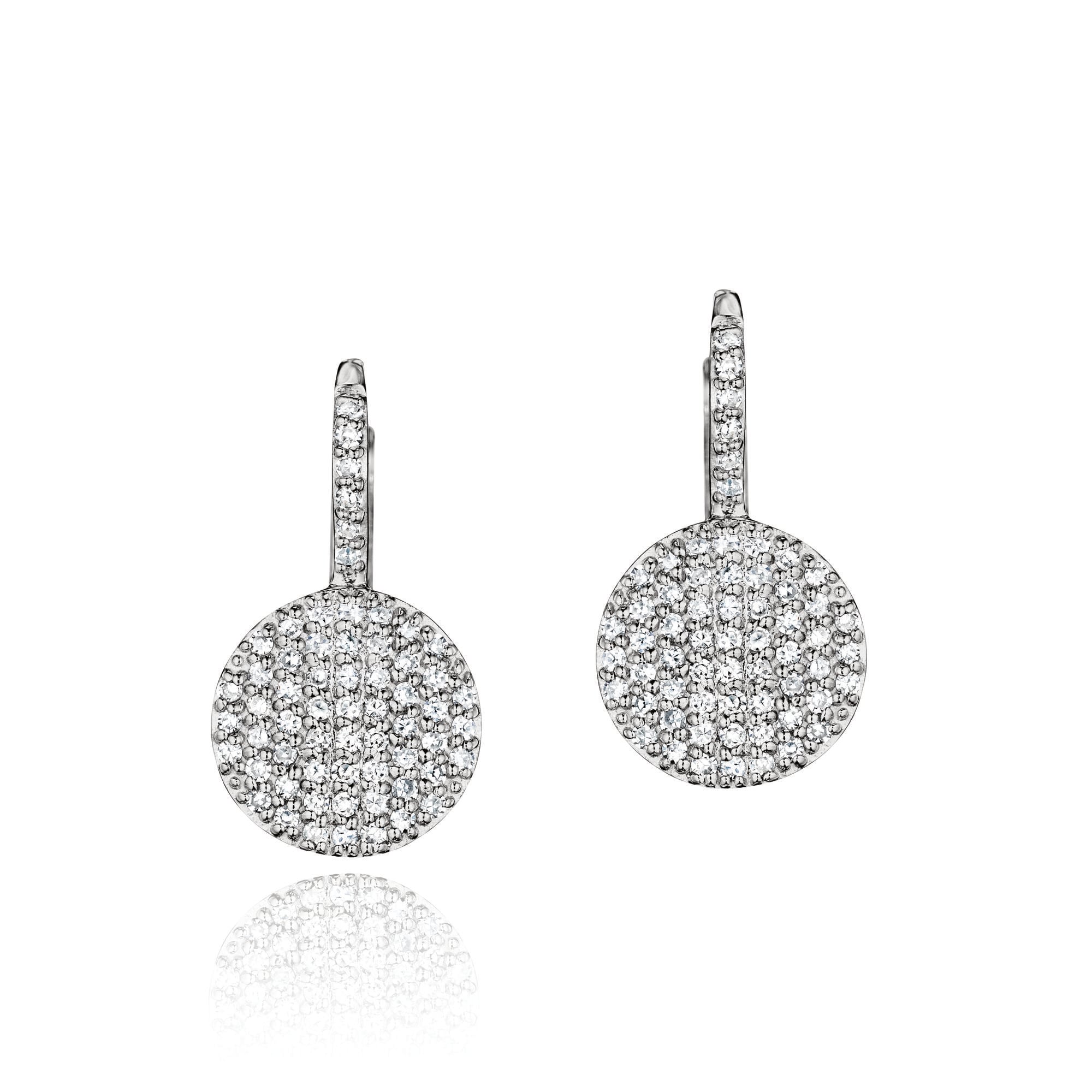 Phillips House "Affair" Petite Infinity Leverback 14kt White Gold Diamond Earrings