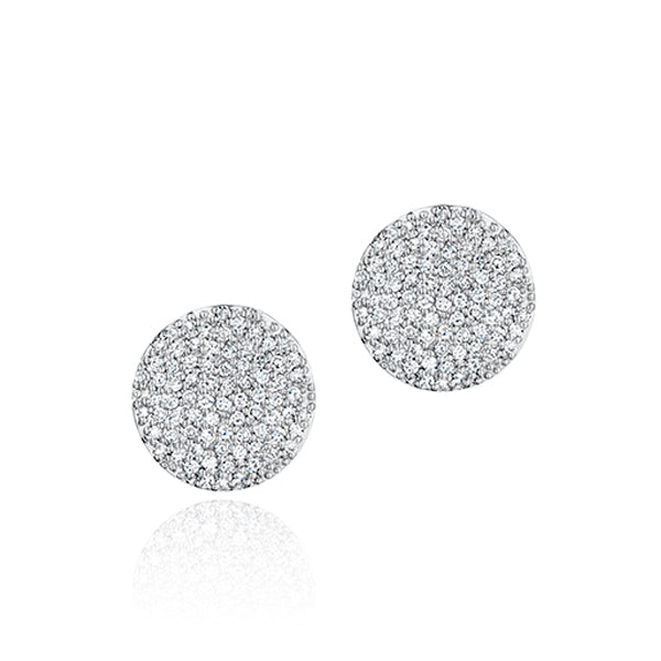 Phillips House "Affair" Infinity 14kt White Gold Diamond Stud Earrings