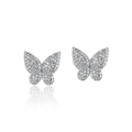Phillips House "Symphony" 14kt Yellow Gold Diamond Butterfly Stud Earrings