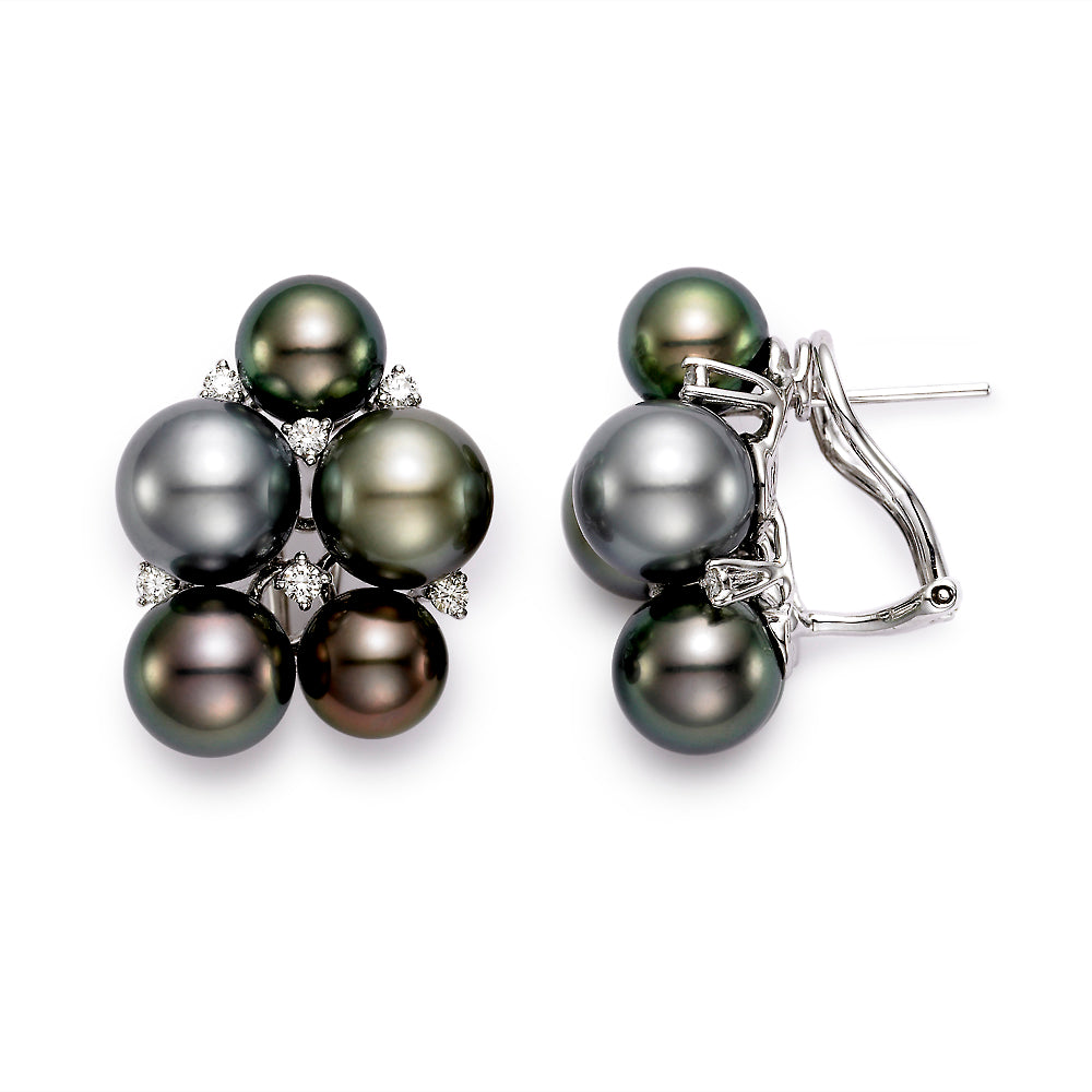 "Sorrento" Cluster Pearl Earrings