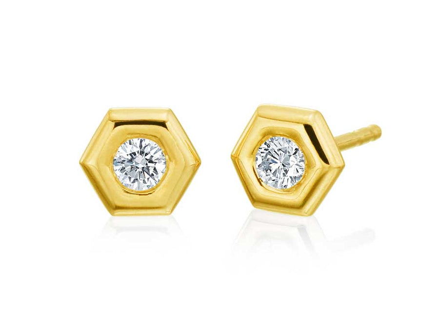 Gumuchian "B" Collection Diamond Large Stud Earrings