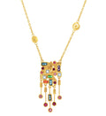 Gurhan "Embrace" Mixed Stones Pendant Necklace, Large with Drops