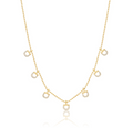 Graziela Gems Diamond Bit Station Necklace in 18kt Yellow Gold
