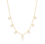 Graziela Gems Diamond Bit Station Necklace in 18kt Yellow Gold
