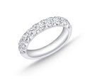 Memoire "Odessa" Platinum Half Round Diamond Band