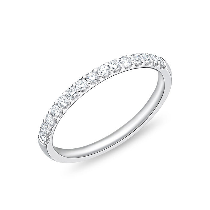Memoire "Odessa" Platinum Half Diamond Eternity Band