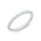 Memoire "Odessa" Platinum Half Diamond Eternity Band