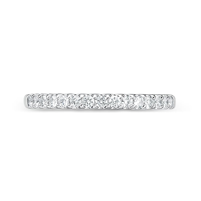 "Odessa" Platinum Half Diamond Eternity Band