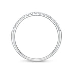 "Odessa" Platinum Half Diamond Eternity Band