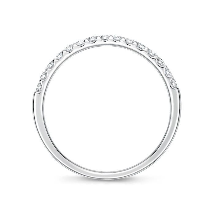 "Odessa" Platinum Half Diamond Eternity Band