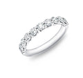 Memoire "Petite Prong" Platinum Diamond Half Eternity Band