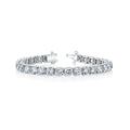 Louis Anthony Jewelers Buttercup Style Diamond Tennis 18kt White Gold Bracelet