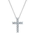 Louis Anthony Jewelers Diamond Cross Pendant 16" Necklace in 18kt White Gold