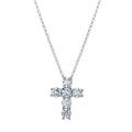 Louis Anthony Jewelers Diamond Cross Pendant 16" Necklace in 18kt White Gold