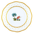 Herend Dessert Plate - Multicolor, Asian Garden Motif