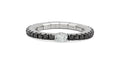 Roberto Demeglio "Extensible" White & Black Diamond 18kt White Gold Stretch Ring