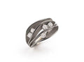 Annamaria Cammilli “Dune” 18kt Black Lava Gold Diamond Loops Ring
