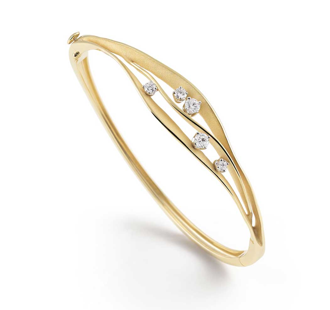“Dune” 18kt Yellow Sunrise Gold Diamond Bracelet