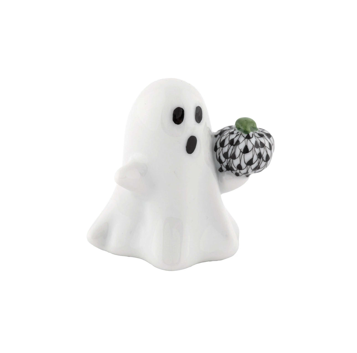 Ghost with Pumpkin Figurine