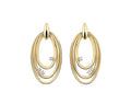 "Dune" Chic 18kt Yellow Gold Diamond Earrings