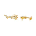 David Gotlib "Knock on Wood" Round Diamond Cufflinks in 18kt Yellow Gold