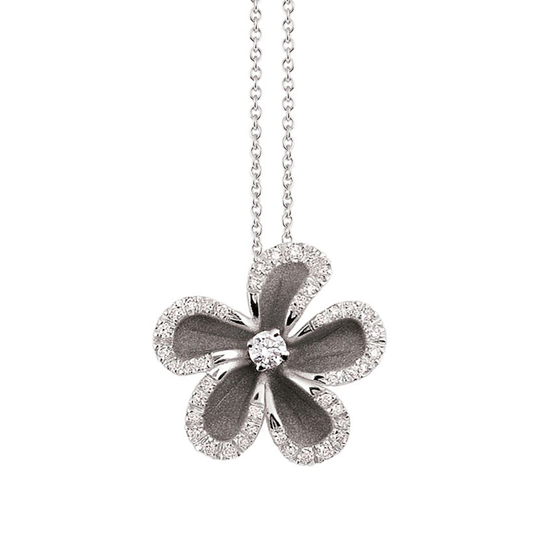 Annamaria Cammilli “Cherry Bloom” 18kt Gold Diamond Pendant Necklace